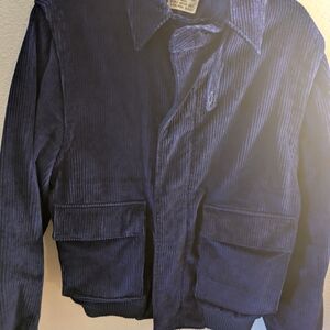 Women's Classic Navy Corduroy Jacket